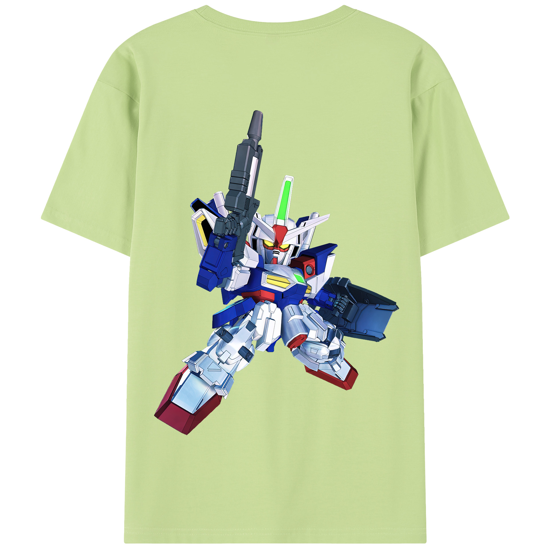 （画像用） 機動戦士ガンダム Mobile Suit Gundam 綿100％半袖Tシャツ（背面プリント）